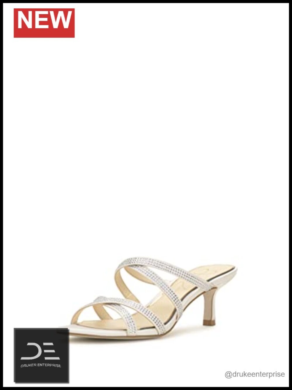 Satin Kitten Heel Sandals with Criss Cross Ankle Straps Slip On Dress Shoes